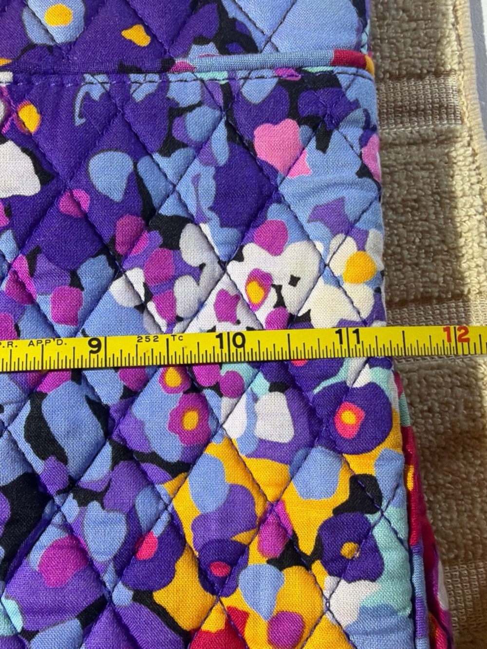 Vera Bradley Floral Quilted Crossbody Bag - Picture 9 of 9